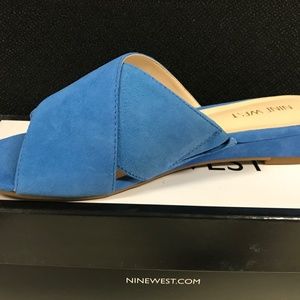 Nine West Women's TUMBARELO Suede Wedge Sandal